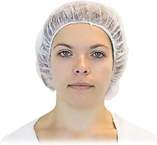 [758] The safety Zone DBWH-19-1 19 Inch White Bouffant Cap