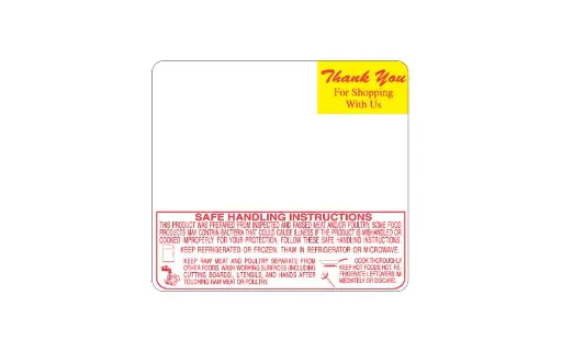 [1620] Toledo 314 UL Thank You Scale Label For Toledo Scales