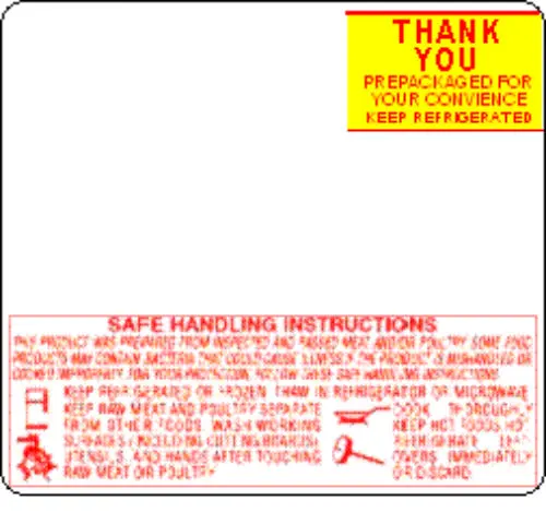 [645] Toledo 315/317/355 ET 2.4 Safe Handling Instruction Scale Label For Toledo Scale