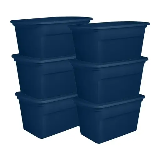 [6445] Tote Box 31.7x18.3x12.9 BLUE
