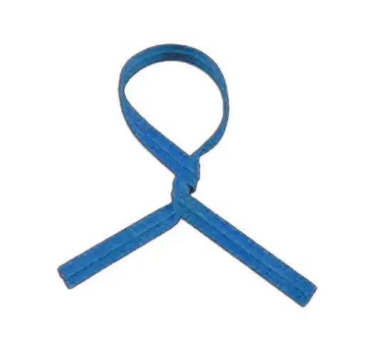 [3382] Twist Tie 7/16x18" White Green Leaf