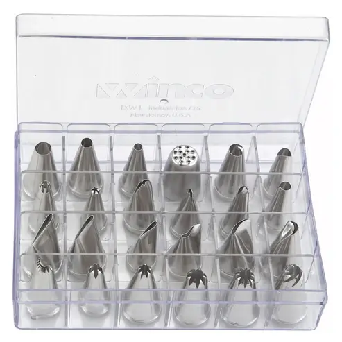 [3868] UPDATE CDTS-24 Set of 24 Stainless Steel Cake Decorating Tube