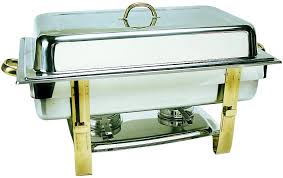 [1674] UPDATE DC-6N 8 Qt Gold Accent Oblong Chafer