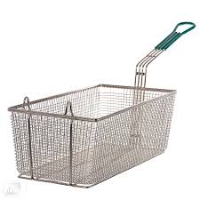 [7948] UPDATE FB-178PH 17" Fryer Basket with Coated Handle