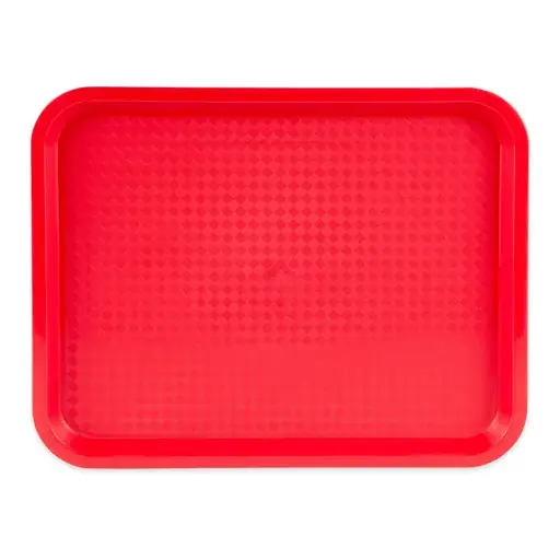[1441] UPDATE FFT-1014RD Red Fast Food Tray 10" x 14"