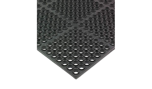 [3920] UPDATE FM-35B Black Rubber Floor Mat 36x60