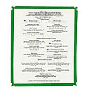 [4646] UPDATE MCV-1GR Single Menu Cover Green