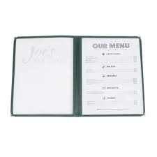 [4647] UPDATE MCV-2GR Double Fold Menu Cover Green