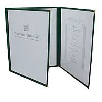 [4648] UPDATE MCV-3GR Triple Fold Menu Cover Green