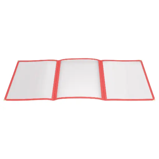 [4651] UPDATE MCV-3RD Triple Menu Cover Red