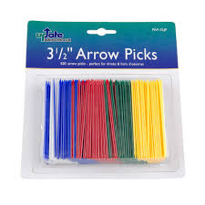 [4379] UPDATE PAP-35JP 3.5" Plastic Arrow Toothpicks