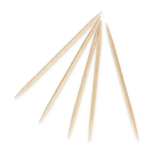 [4384] UPDATE PC-DP 2.6" Double Pointed Wooden Toothpicks