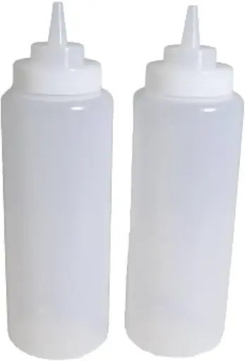 [6760] UPDATE SBC-16W 16 Oz White Squeeze Bottle Wide Mouth