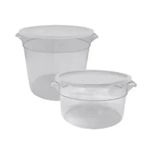 [9814] UPDATE SCR-2PC Polycarbonate Round Container - 2 Qt.