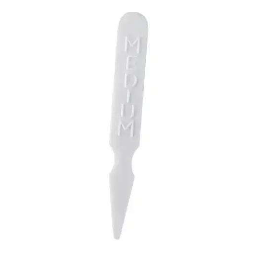 [4628] UPDATE SM-M White Plastic Steak Marker, Medium Cook