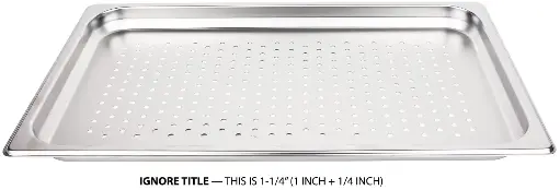 [4986] UPDATE STP-1001PF Food Pan Steel Full Size 1.25"D