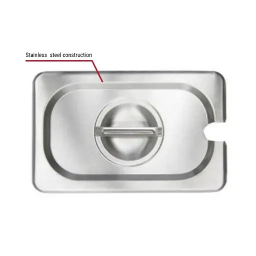 [4129] UPDATE STP-11LDC Solid Cover Stainless Food Pans