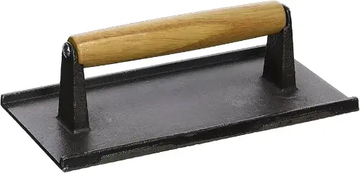 [1623] UPDATE SWI-84 Cast Iron Steak Weights Wooden Handle