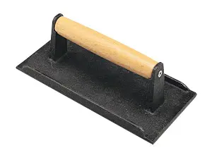 [1623] UPDATE SWI-84 Cast Iron Steak Weights Wooden Handle