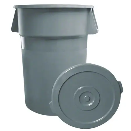 [1373] UPDATE TC-44G 44 Gallon Garbage Can GREY with LID