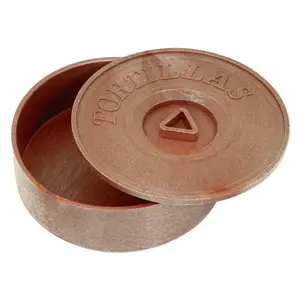 [3651] UPDATE TK-85 8.5 Inch Round Tortilla Warmer with Lid