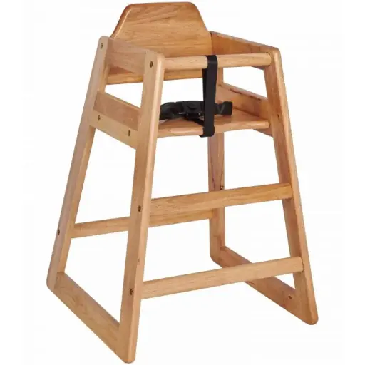 [1719] UPDATE WD-HCM 29" Wood Mahogany Finish High Chair