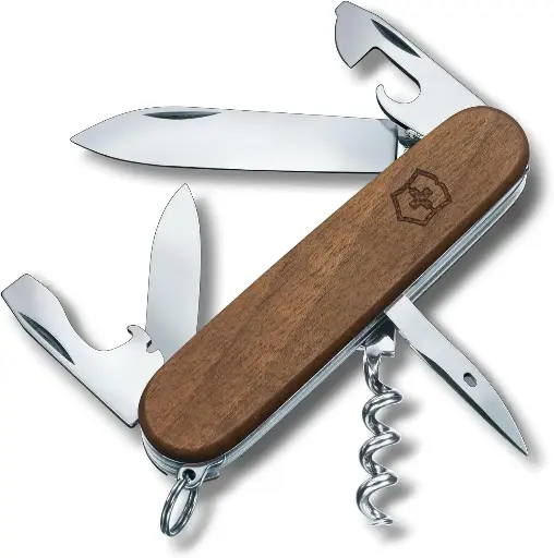 [6201] VICTORINOX 1.3603.69R Spartan Hardwood Pocket Knife