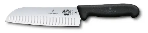 [3116] Victorinox 41529 7" Santoku Knife Black Handle