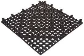 [5242] WINCO BML-12K Bar Mat Interlocking 12 X 12 inch. Black