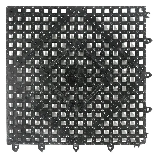 [5242] WINCO BML-12K Bar Mat Interlocking 12 X 12 inch. Black