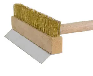 [2178] WINCO BR-10 Pizza Oven Brush with Brass Bristles