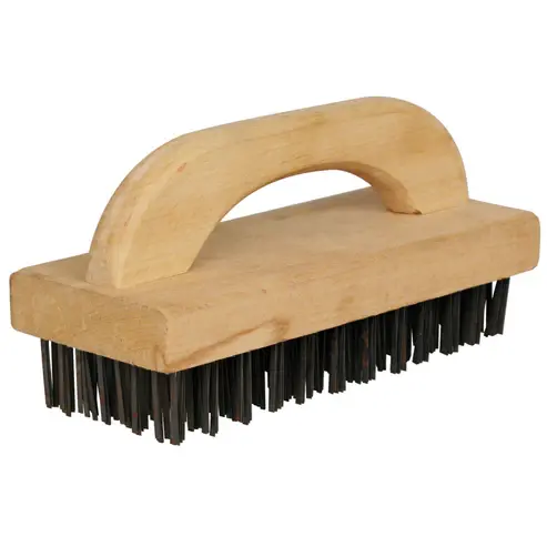 [3882] WINCO BR-9 Butcher Block Brush with Steel Bristles