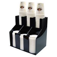 [8196] WINCO CLO-3D 3 Stacks Cup & Lid Organizer, 2 Tiers