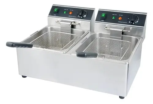 [5271] WINCO EFT-32 Electric Fryer Twin 8L X 2/32lbs