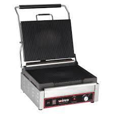 [5268] WINCO EPG-1 Electric Panini Grill Single 14"