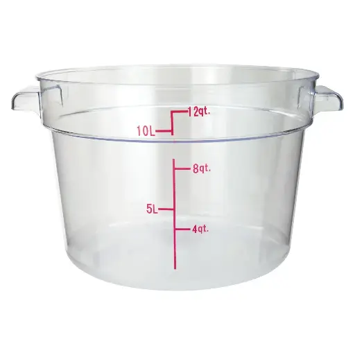 [9588] WINCO PCRC-12 12 Qt. Round Storage Container