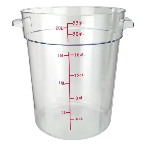 [9591] WINCO PCRC-22 22 Qt. Round Storage Container
