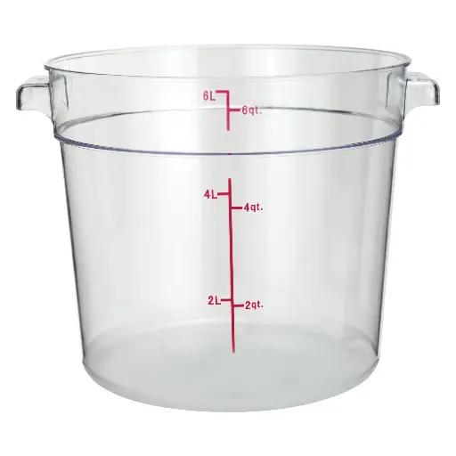 [9586] WINCO PCRC-6 6 Qt. Round Storage Container