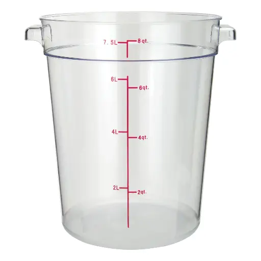 [9587] WINCO PCRC-8 8 Qt. Round Storage Container
