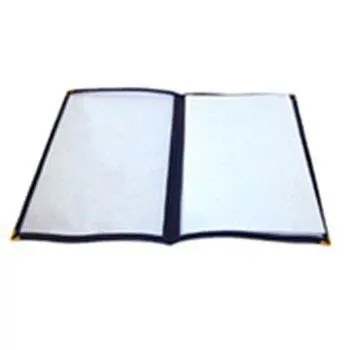 [1801] WINCO PMCD-9K Black Double-Fold Menu Cover