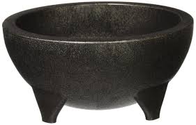 [6709] WINCO PMS-56 56 Oz. Molcajete Salsa Bowl