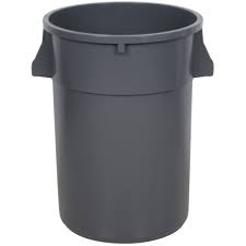 [2394] WINCO PTC-44G Garbage Can 44 Gallon, Gray