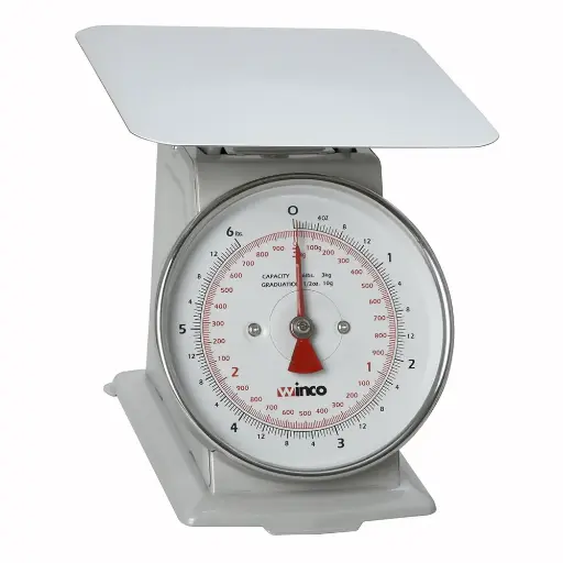 [2400] WINCO SCAL-66 Sturdy Dial Scale 6.5 Inch 6 Lbs