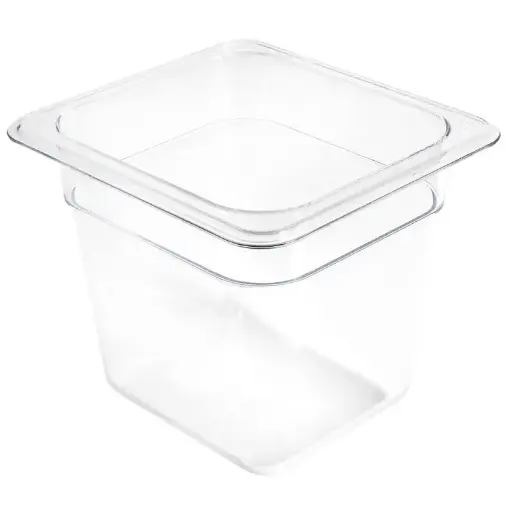 [2323] WINCO SP-7606 Sixth Size Clear Food Pans 6" Deep