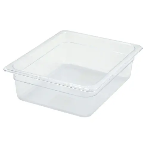 [6843] WINCO SP7206 1/2 Size Clear Food Pan 6" Deep