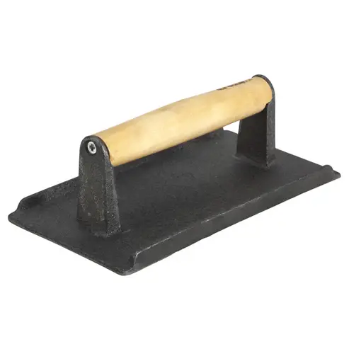 [2887] WINCO SWA-2 Cast Iron Steak Weights with Wooden Handle