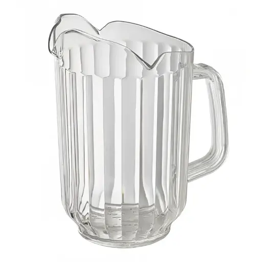 [1907] WINCO WPCT-60C Three Spouts Water Pitcher 60 Oz Clear