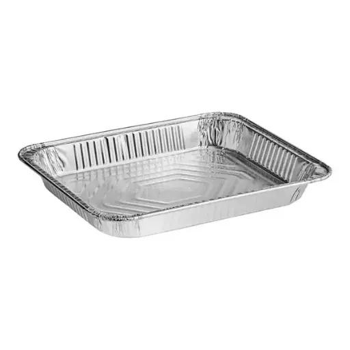 [1243] Western Plastic 1/2 Size Foil Steam Table Pan Shallow