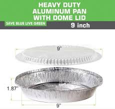 [1230] Western Plastic Dome Lid 9 Inch Round Foil Container