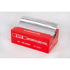 [1222] Western Plastic Foil Wrap Sheet 12 x 10.75 Inch Interfolded